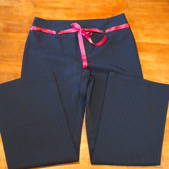 Miss Sixty Pants & Jumpsuits Ladies Dress Pants Low Rise Striped